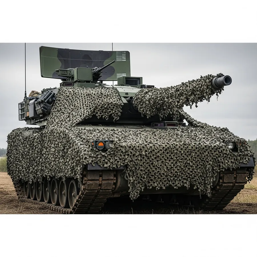 Radar-Transparent Camouflage Nets